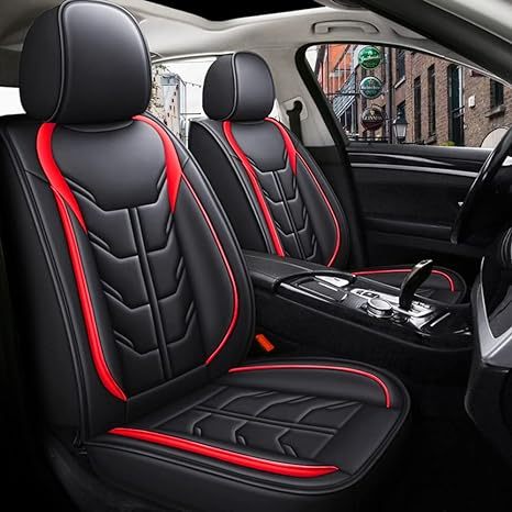 URINOVET GM 2017, 2018 Husă scaun auto 5 scaune față și spate Husă scaun piele impermeabilă și rezistentă la uzură (set complet de cafea cu perne)