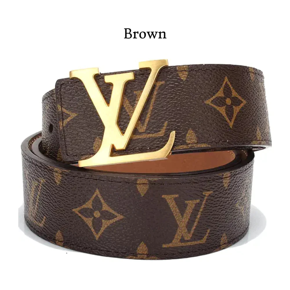 Обръщащ се колан Louis Vuitton LV Initiales + изящна подаръчна кутия