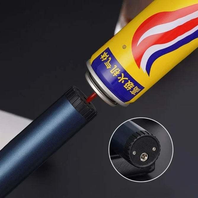 💥💥(FRETE GRATUITO) - Isqueiro de chama de sabre de luz à prova de vento 360°