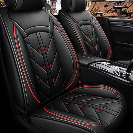 URINOVET GM 2017, 2018 Husă scaun auto 5 scaune față și spate Husă scaun piele impermeabilă și rezistentă la uzură (set complet de cafea cu perne)