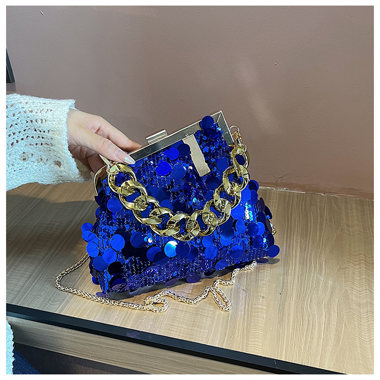 👜✨High-end Luxus, Pailletten-Kettentasche, Modisches Damenaccessoire der neuen Kollektion 2023!