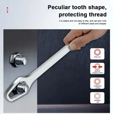 🎉 Limited Time 50% OFF! 🌈🔧 8-22mm Universal Wrench Receive a FREE 3-17mm Universal Wrench! 💪