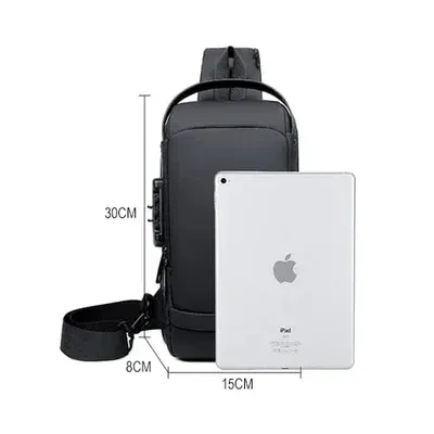 USB-Ladegerät Sport Sling Anti-Diebstahl-Umhängetasche