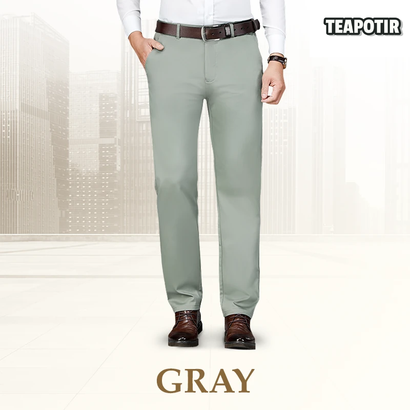 Men's High Elastic Business Casual Pants