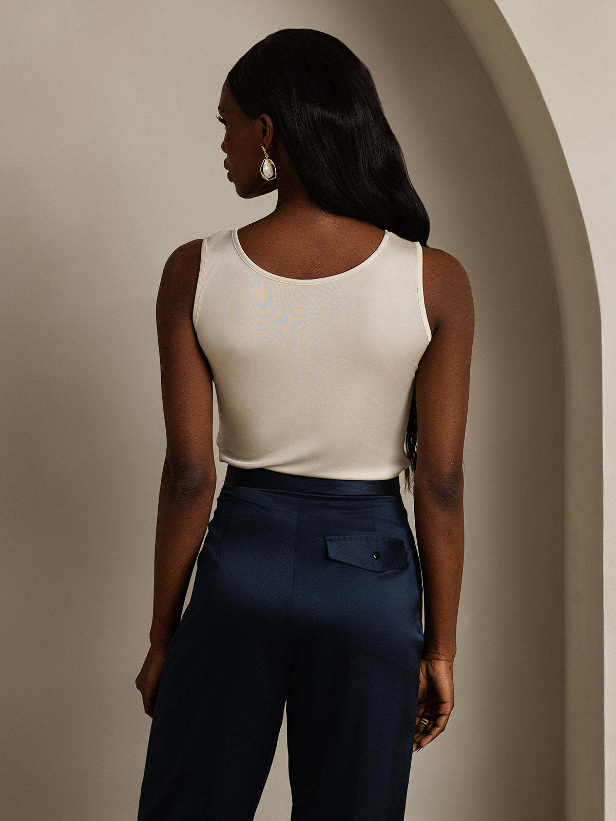 Pure Silk Lounge Tank Top
