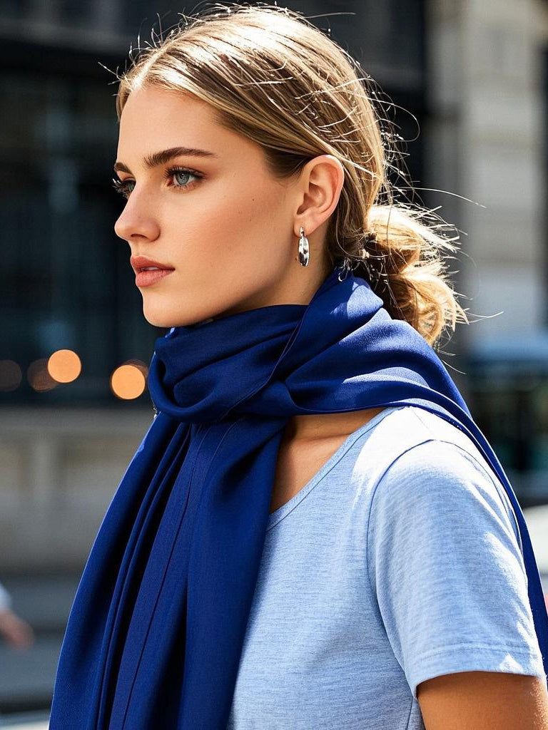 Pure Silk Rectangle Long Scarf/Shawl 170x53cm/67
