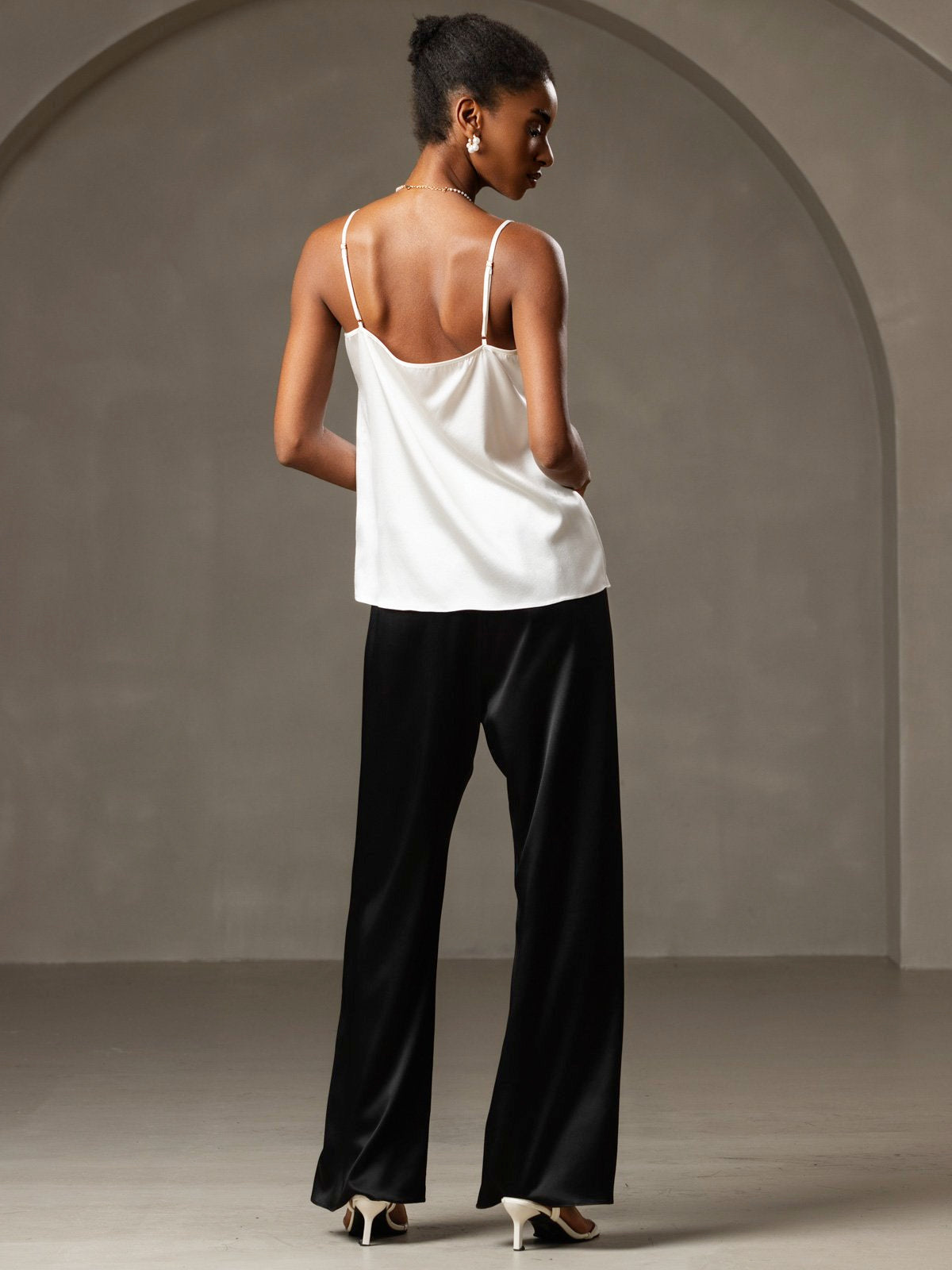 Silk Spaghetti Strap Camisole Top