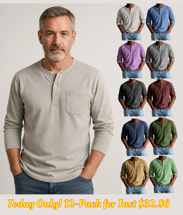 ⚡ 8 Packs for $24.86 ⚡ - Men's Fashion Vintage Distressed Pocket Long