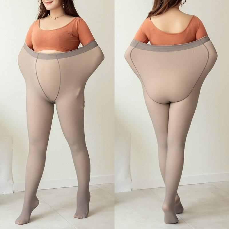 Women's Fleece Lined Semi-Sheer Leggings