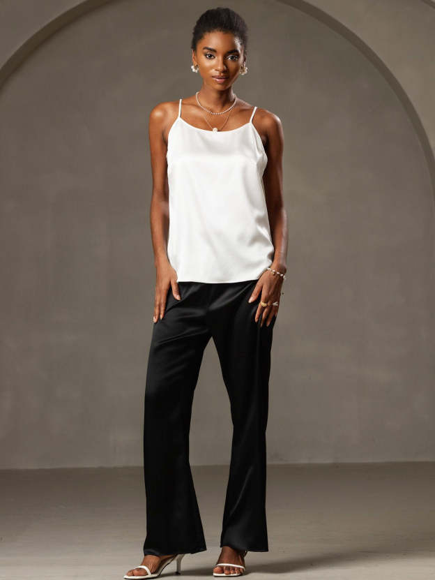 Silk Spaghetti Strap Camisole Top