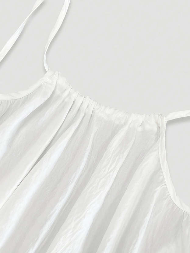 Women's Solid Color Backless Cami Dress