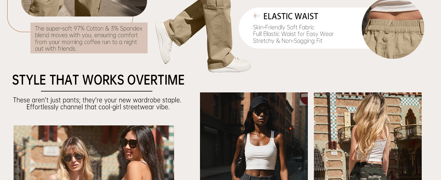 petite black cargo pants women