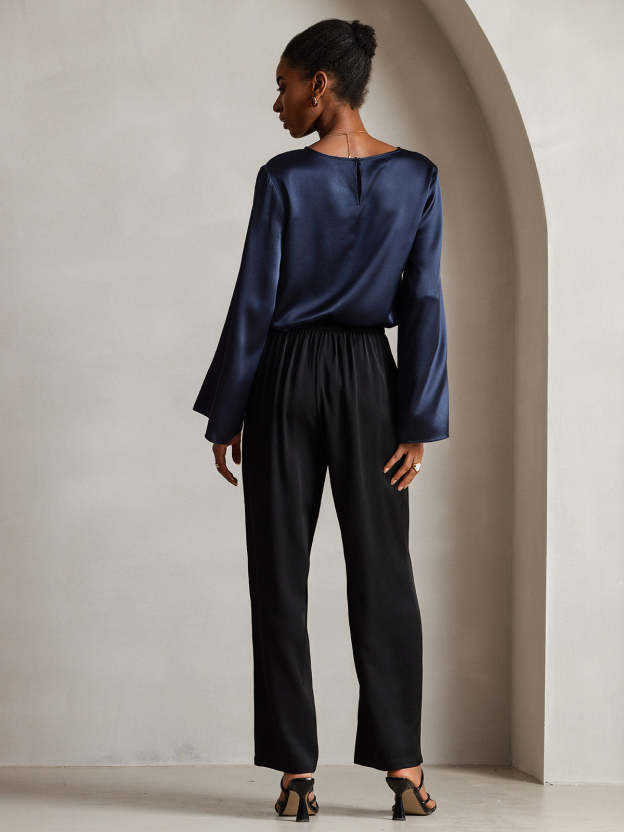 Silk Long-sleeved Blouse