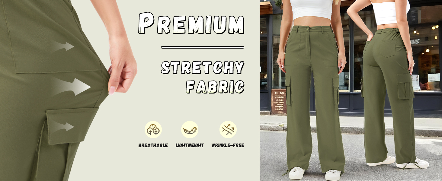 stretchy cargo pants for women