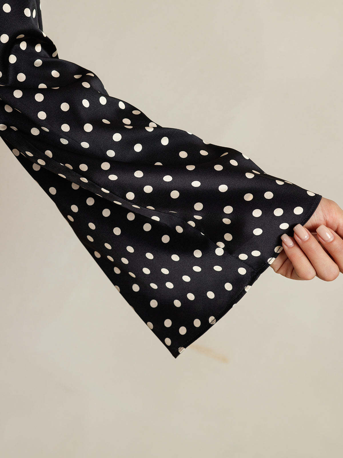 Silk Long-sleeved Blouse