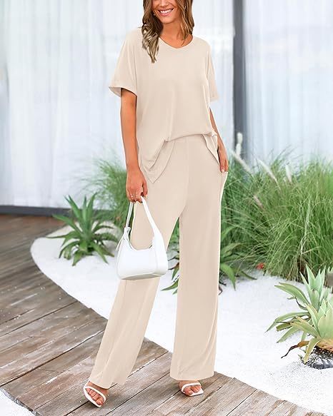 ⏰ Flash Deal!! Comfy & Loose 2-Piece Tee Set – Hot Seller, Limited Time Only!