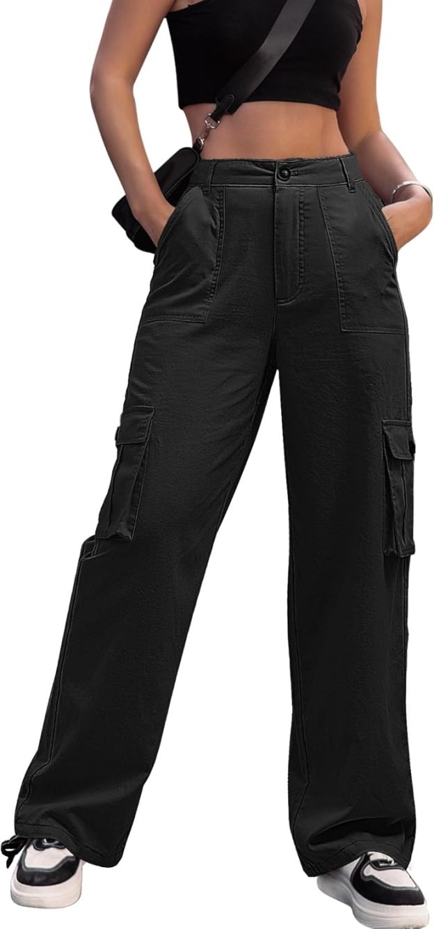 Women's Adjustable High-Rise Straight-Leg Overalls