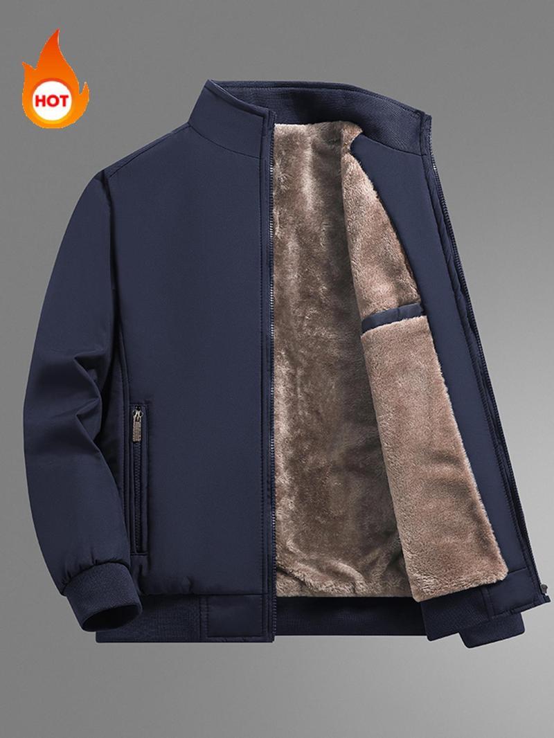 🔥Last Day 48% Off-Men’s Thermal Fleece Zip Jacket – Warm, Durable Outerwear for Fall & Winter Adventures