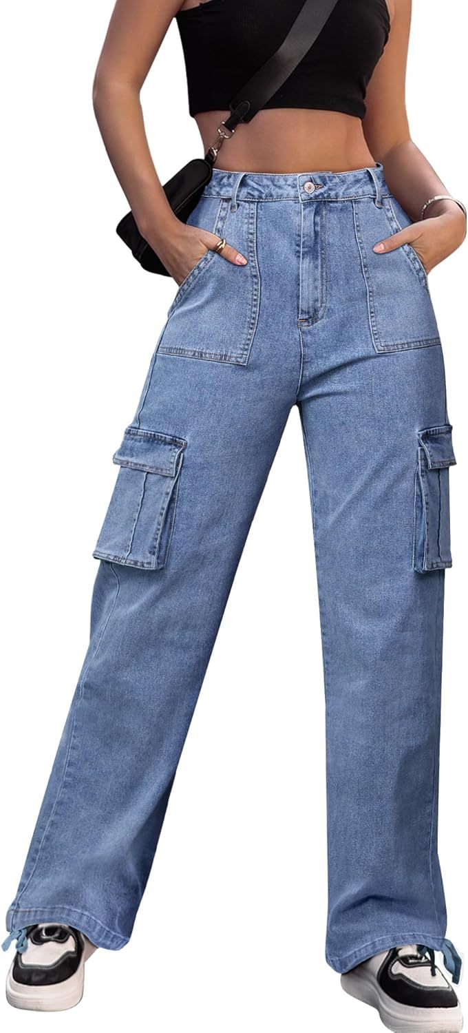 Women's Adjustable High-Rise Straight-Leg Overalls
