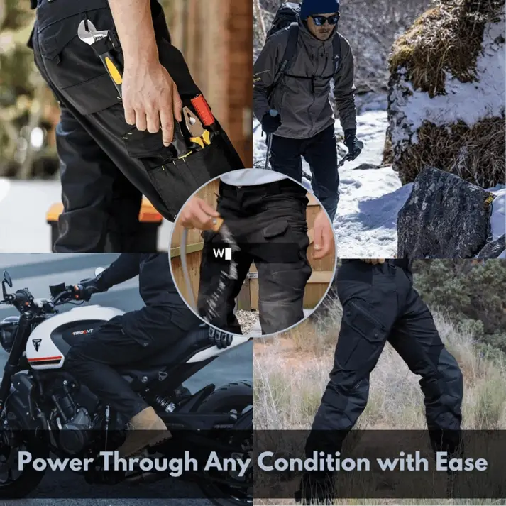 Men's Tactical Pants Work Pants Water Resistant Hiking Pants Military Combat Cargo Pants