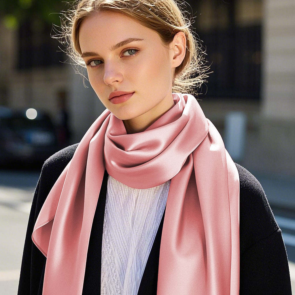 Pure Silk Rectangle Long Scarf/Shawl 170x53cm/67