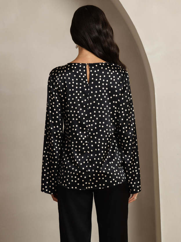 Silk Long-sleeved Blouse