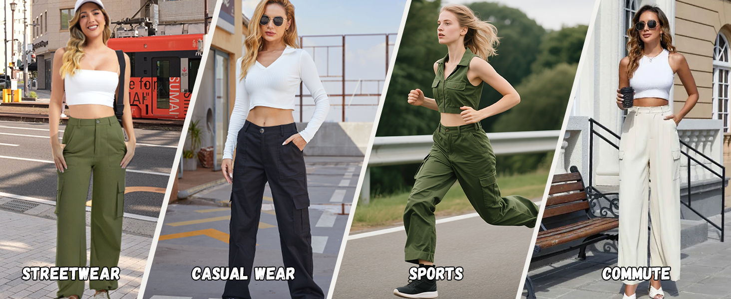 green cargo pants women