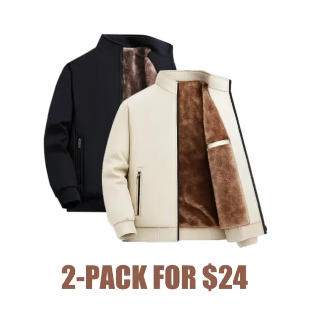 🔥Last Day 48% Off-Men’s Thermal Fleece Zip Jacket – Warm, Durable Outerwear for Fall & Winter Adventures