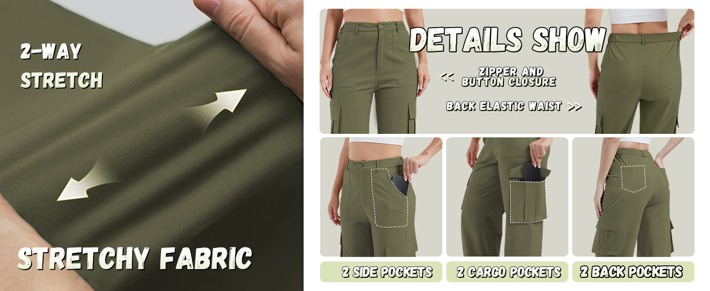 womens cargo pants with pockets