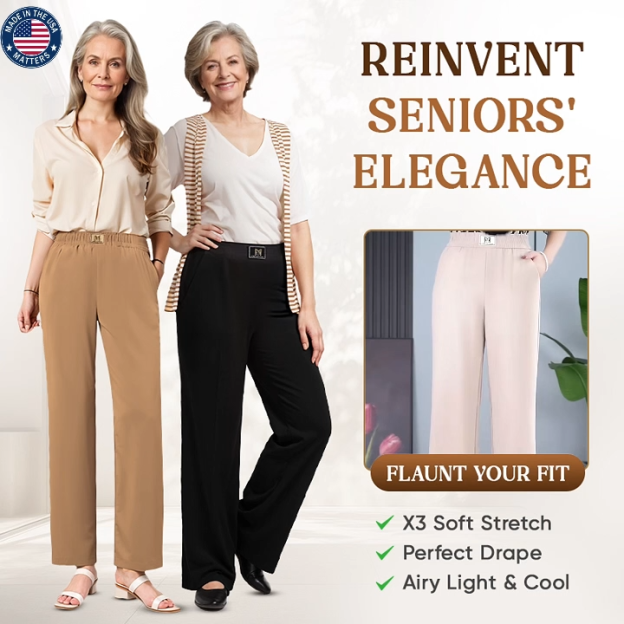 🔥GlamorEase - Perfect Drape High Rise Pull-On Stretch Pants
