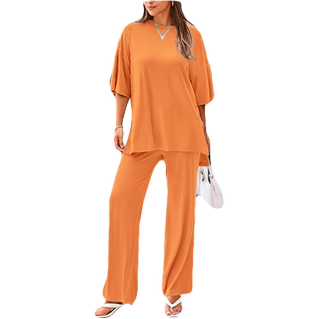 ⏰ Flash Deal!! Comfy & Loose 2-Piece Tee Set – Hot Seller, Limited Time Only!