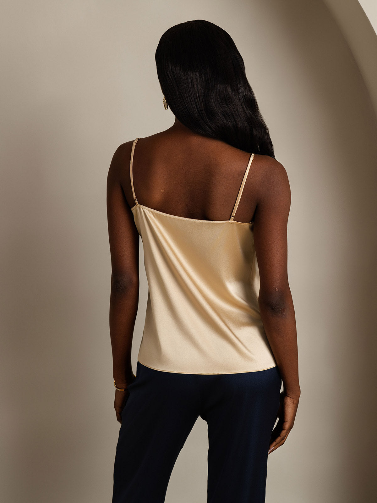 Silk Spaghetti Strap Camisole Top