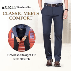 Men's High Elastic Business Casual Pants