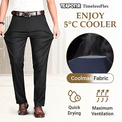 Men's High Elastic Business Casual Pants