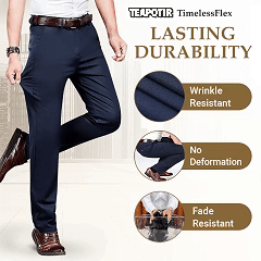Men's High Elastic Business Casual Pants