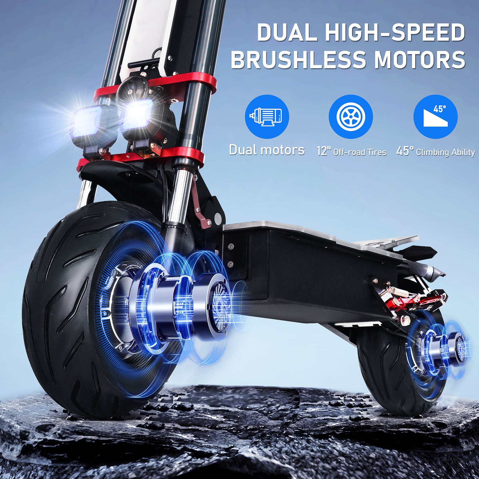 【New Available】6000W Dual Motor -Tifgalop K8 EScooter ,the Outdoor Beast