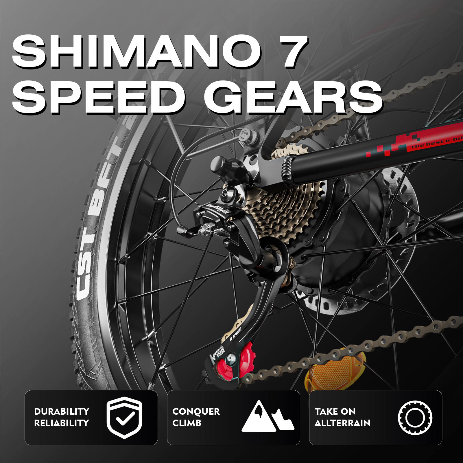  Tifgalop® ES7 Pro -Front & Rear Dual Motor -Drive/ Dual-Suspension Performance E-Bike