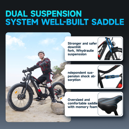 [Dual Motor E-bike] Tifgalop® ES7 Pro Dual-Drive/ Dual-Suspension Performance.