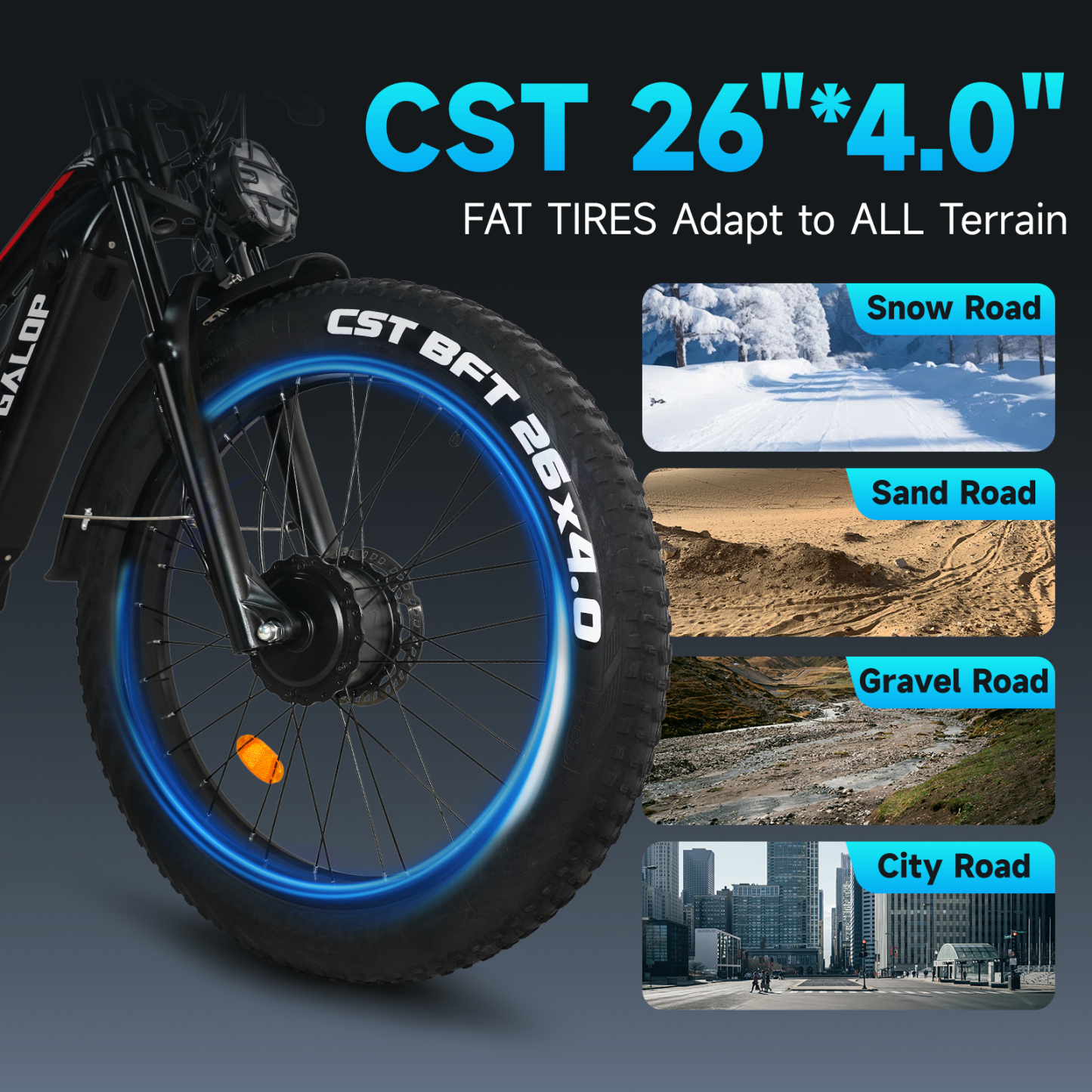 [Dual Motor E-bike] Tifgalop® ES7 Pro Dual-Drive/ Dual-Suspension Performance.