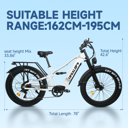 [Classic Model] Tifgalop®  ES7 Signle Motor Ebike,Commuting and off-road