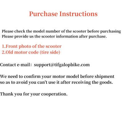 Tifgalop® Electric Scooter Motors for K8