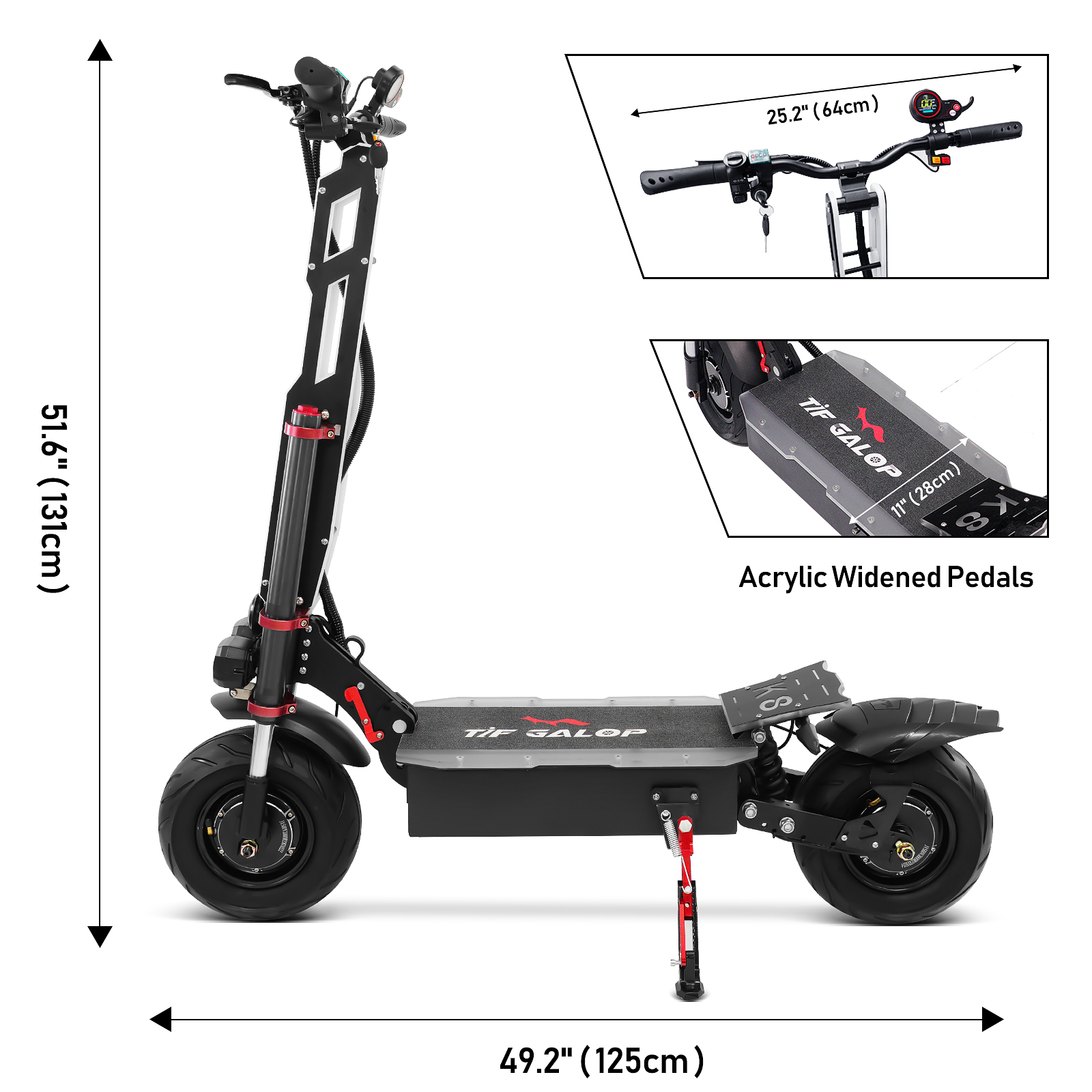 【Limited Discount €100】Tifgalop®K8 EScooter ,the Outdoor Beast with 6000W Dual Motor