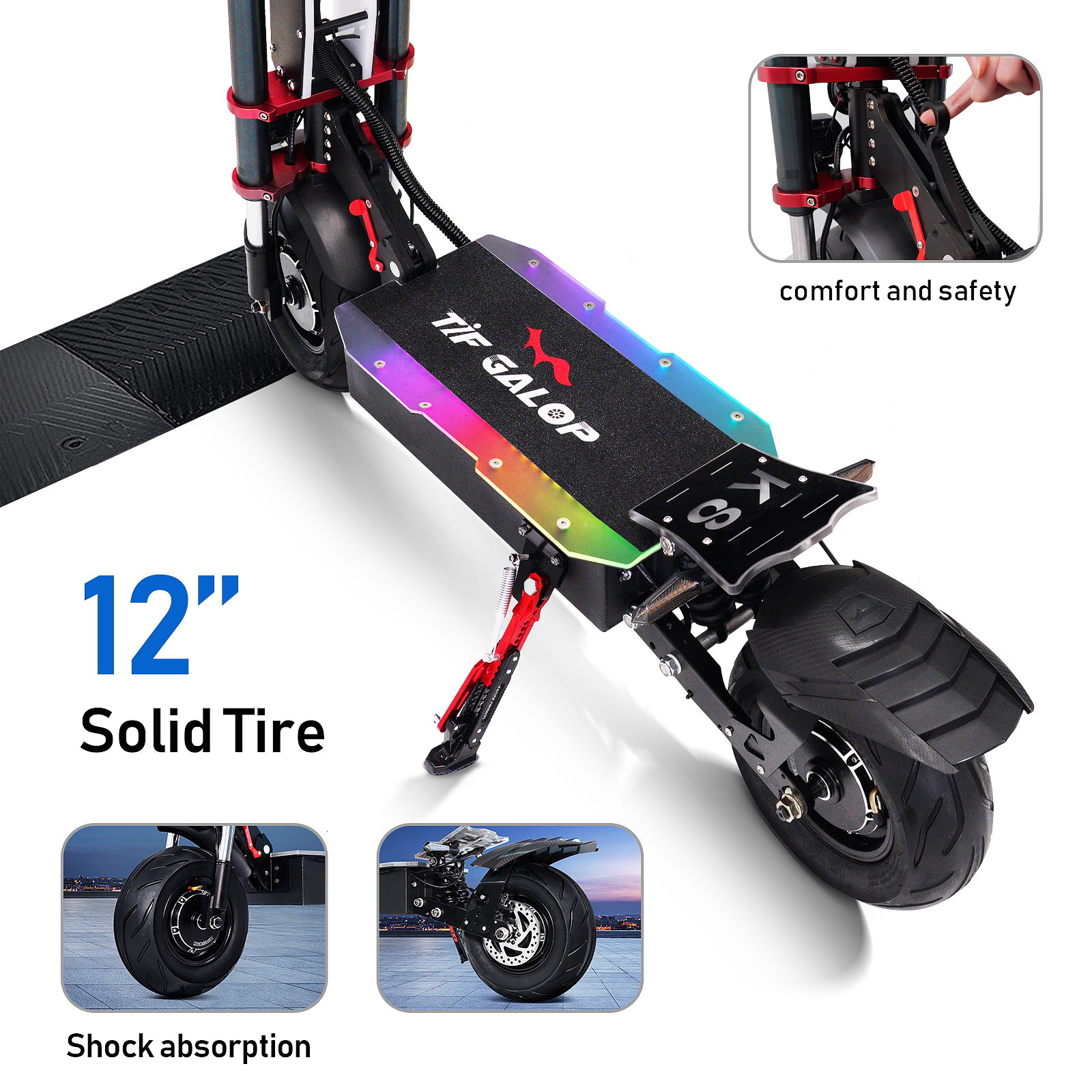【Limited Discount €100】Tifgalop®K8 EScooter ,the Outdoor Beast with 6000W Dual Motor