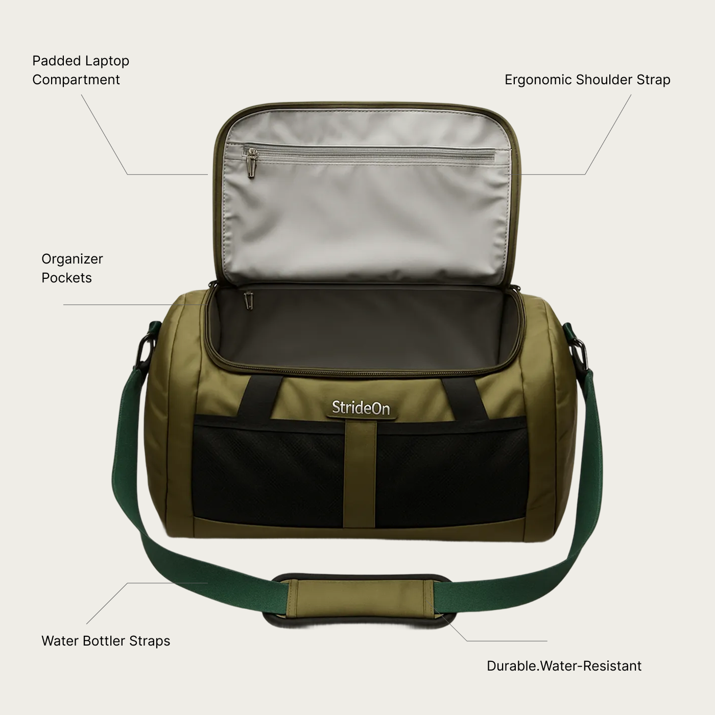 Multi-Pocket Camping Duffel Bag