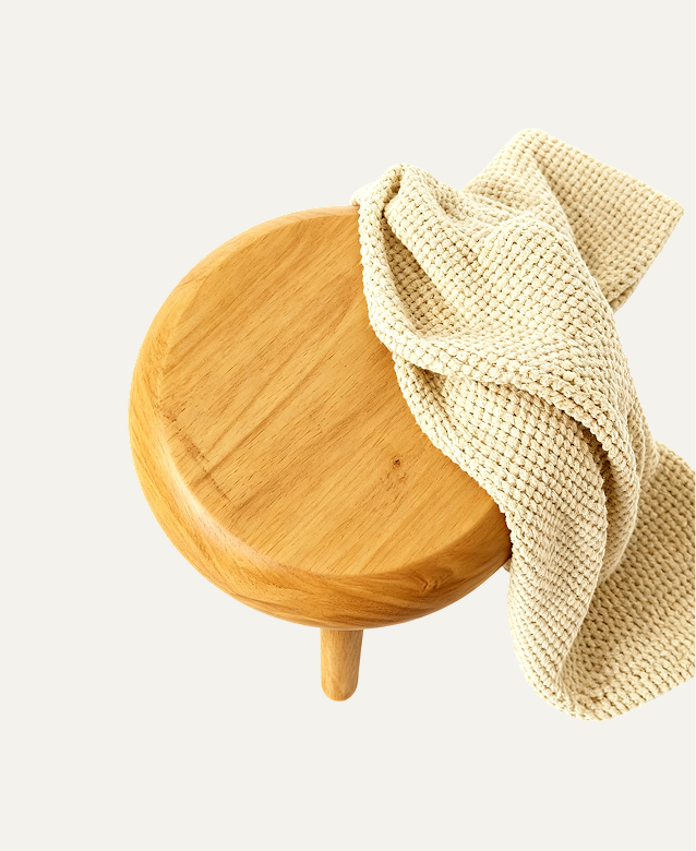 Demo-- small wooden stool