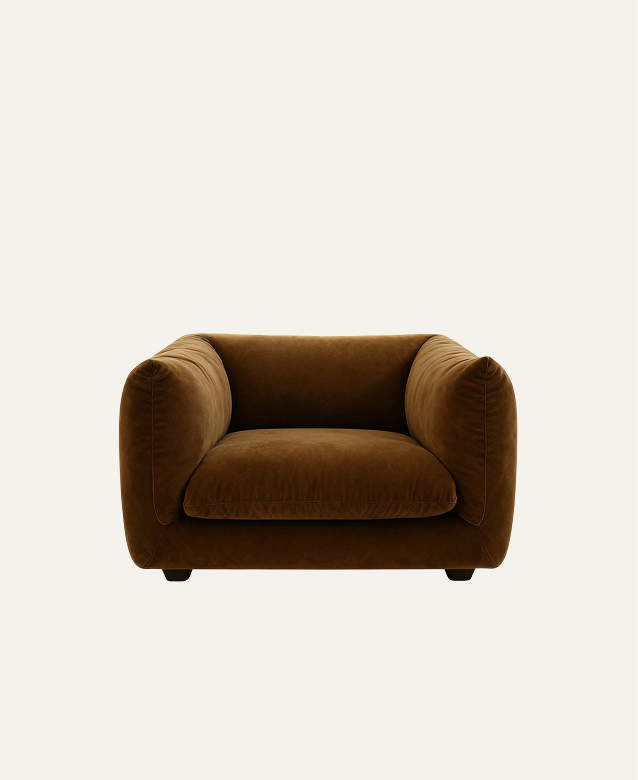 Demo--brown sofa