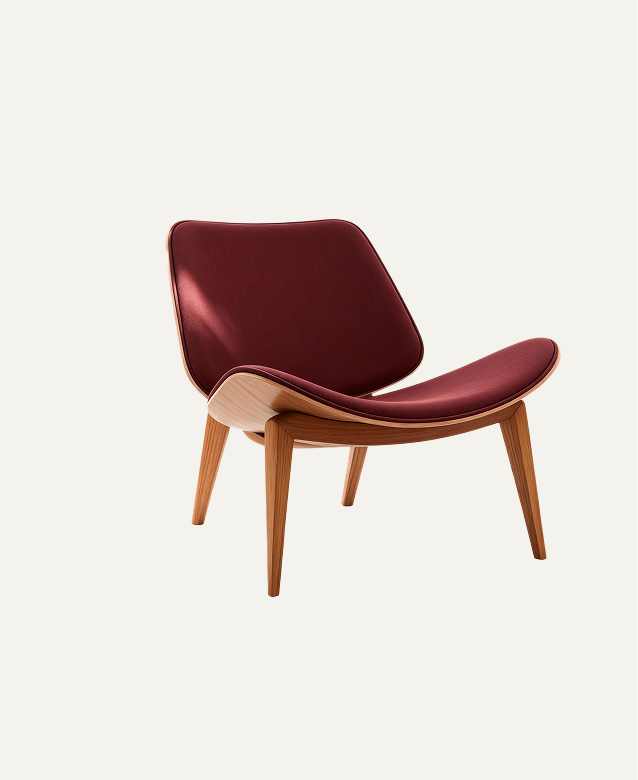 Warm Wood Lounge Chair