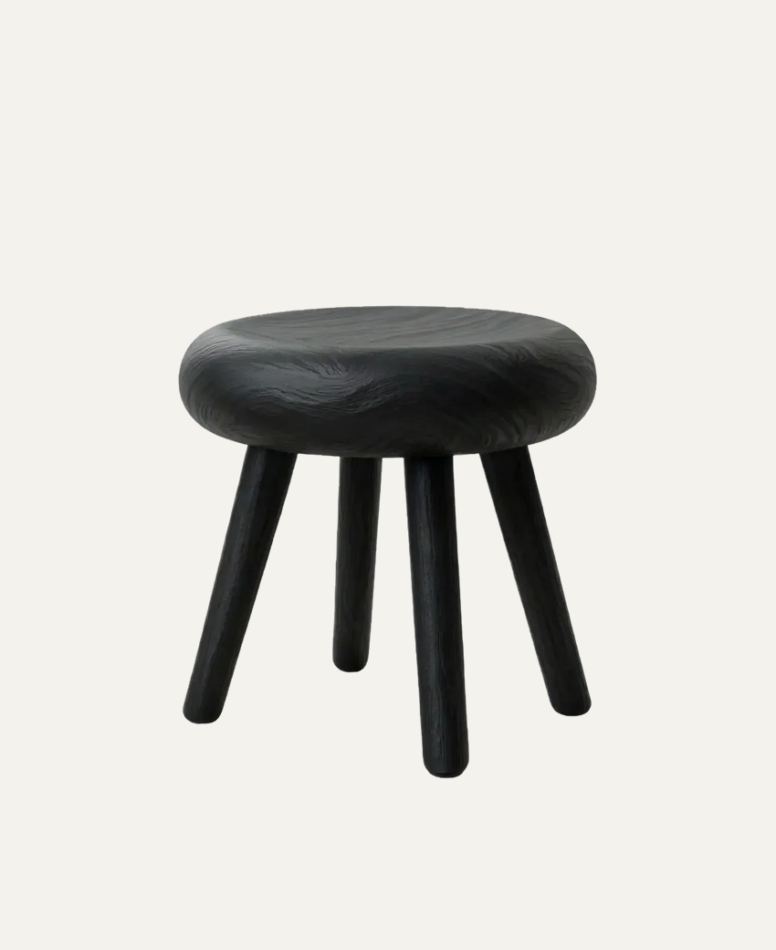 Nest Wood Round Stool
