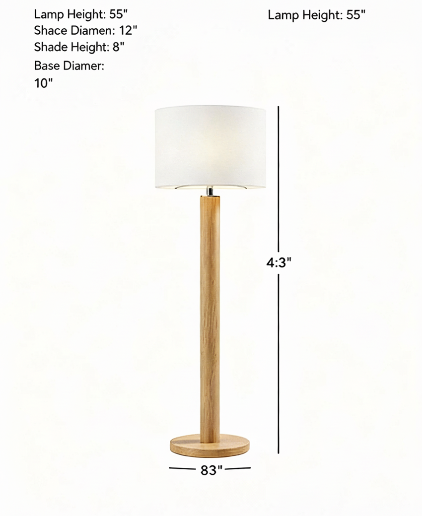 Silent Whisper Japanese Floor Lamp