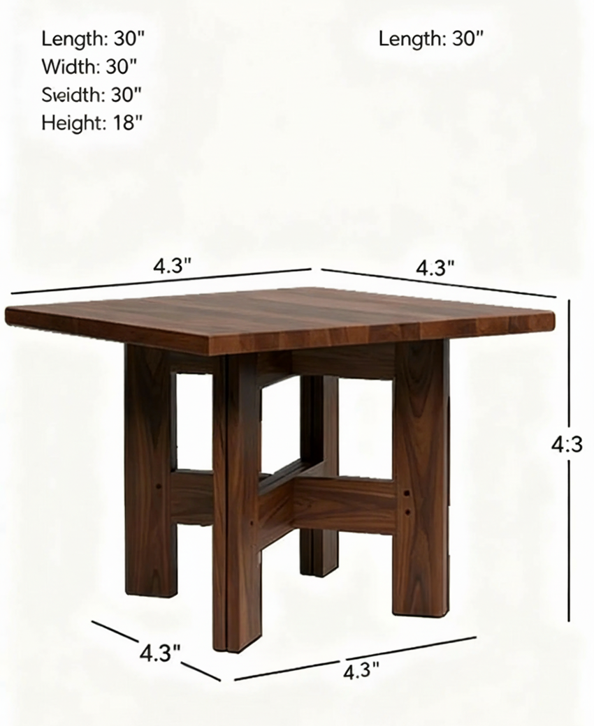 Nest Wood Square Coffee Table